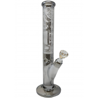 15.5" Diamond Glass Straight Cylinder Water Pipe [DGW943]